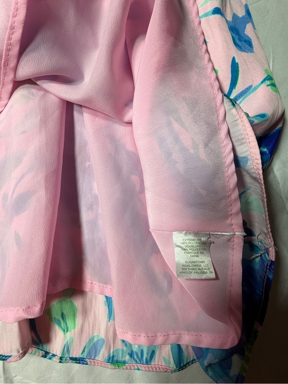 Lilly Pulitzer Rory Dress Pink Tropics Sweet Pea Ruffle Sz 8 - Picture 5 of 8